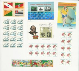 Brazil, Postage Stamp, #2037, 2068, 2210, 2240, 2244, 2373 Mint NH, JFZ
