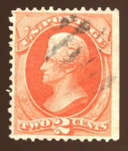 U. S. Sc# 178, Used - F-VF. Straight Edge on Right - No Flaws.  2019 SCV $9.00
