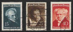 Danzig  # 222 - 24   used