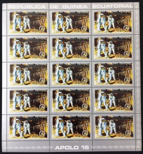 Guinea Ecuatorial 1972 SPACE Rocket Apollo MNH 7 sheets of 15 (105 Stamps) GU20