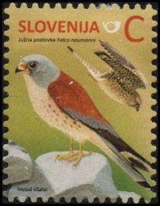 Slovenia 1046 - Used - C (60c) Lesser Kestrel (2014) (cv $1.60)