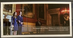 GUERNSEY 2011 PRINCE WILLIAM ENGAGEMENT  SGMS1380  UNMOUNTED MINT