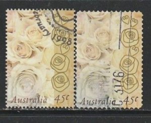 1998 Australia - Sc 1647-8 - used VF - 2 single - Greetings