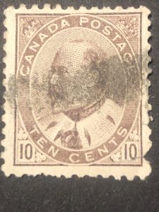 Canada postage 10 cents , stamp mix good perf. Nice colour used stamp hs:2