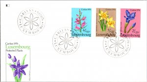 Luxembourg, Worldwide First Day Cover, Flowers