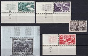 France 1949 - AIRMAIL Corner Date  M-XF-NH Gem # C23-C27