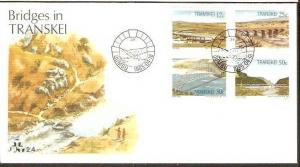 Transkei 1985 Bridges Architecture Mountain River FDC # 16346