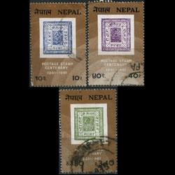 NEPAL 1981 - Scott# 392-4 Stamp Cent. Set of 3 Used