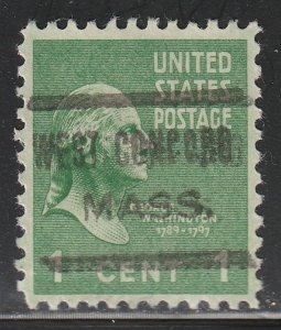  Precancel - West Concord, MA - PSS 623 - Better Town and Type