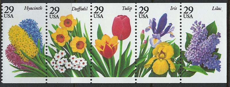 US Scott 2764a MNH! Flowers! Booklet Pane!