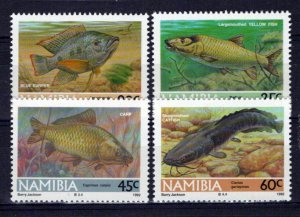 Namibia SWA 710-713 MNH Freshwater Fish Nature ZAYIX 0424S0148M