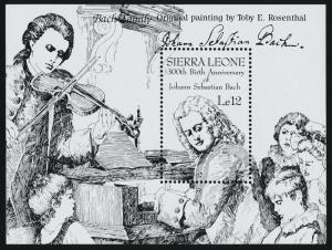 Sierra Leone 712 MNH Music, Johann Sebastian Bach