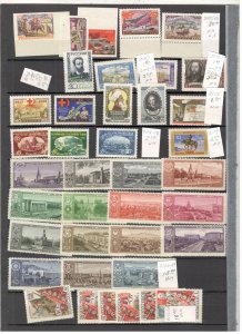 RUSSIA COLLECTION ON STOCK SHEET ,ALL MINT