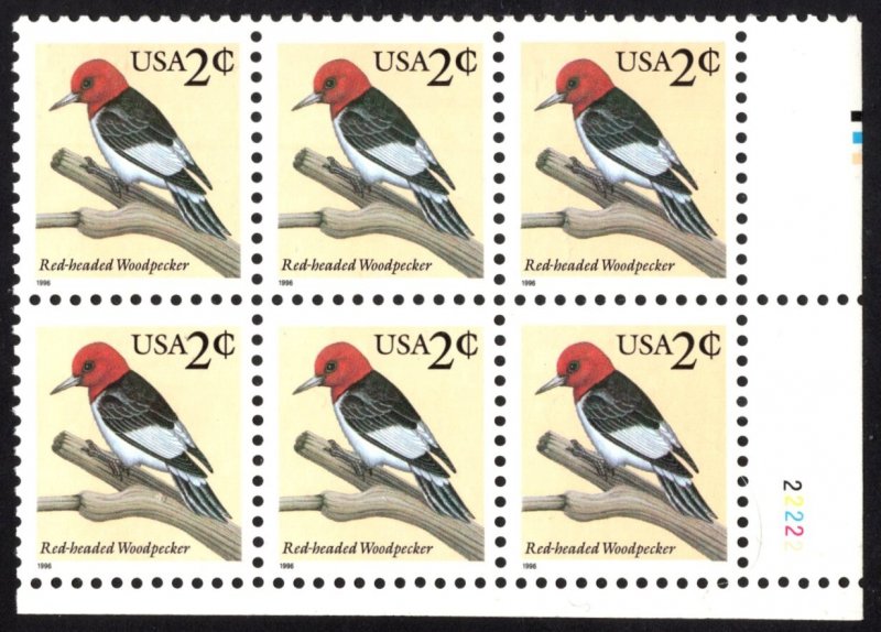 United States Scott #3032 MINT NH OG Plate Block of 6, P O fresh.