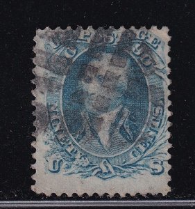 72 F-VF used neat cancel with nice color cv $ 600 ! see pic !