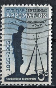 USA; 1965: Sc. # 1182:  Used Single Stamp