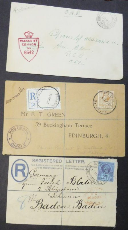 EDW1949SELL : GREAT BRITAIN Interesting collection of 37 covers & PC as received