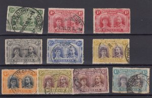 BSAC Rhodesia 1912 Double Head Collection Of 10 To 1/- Fine Used BP10021