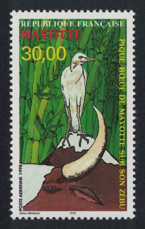 Mayotte Cattle Egret Bird on Zebu's Head SG#78