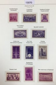 MOMEN: US STAMPS  1938-1939 MINT OG H COLLECTION LOT #13070