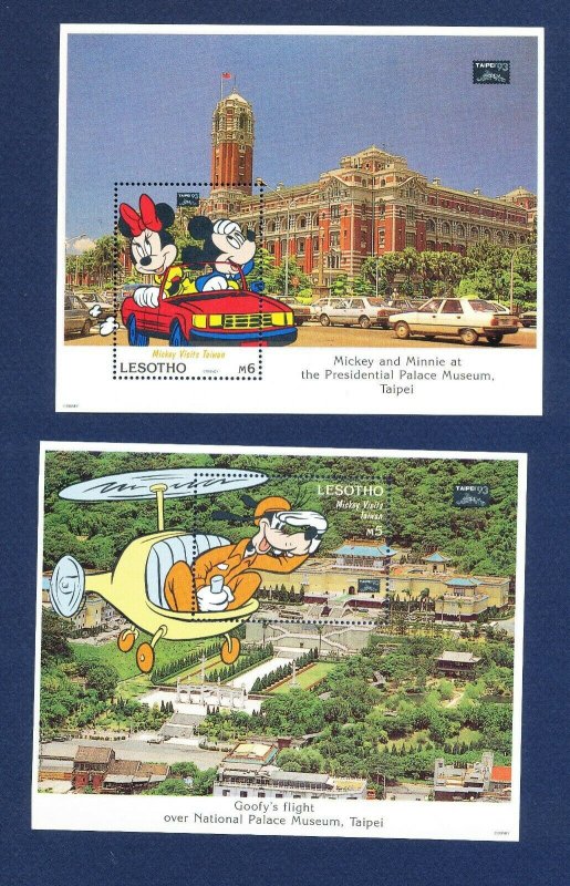 LESOTHO - 979-988 - VF MNH - Disney Mickey Mouse visits Taipei China 1993