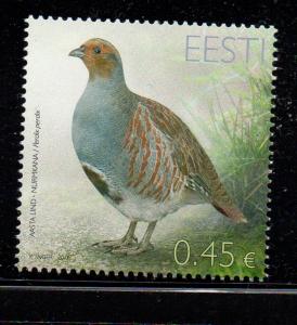 Estonia Sc 725 2013 .45  Partridge stamp mint NH