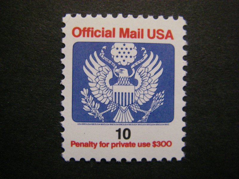 Scott O146A, 10 cent Official Eagle & Shield, MNH single, NICE stamp