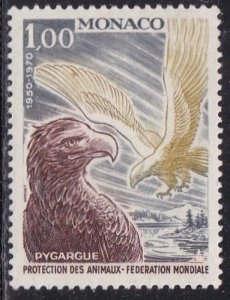 Monaco 764 (mh) 1fr white-tailed sea eagles (1970)