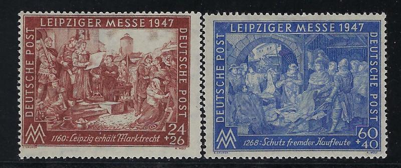 Germany AM Post Scott # B296 - B297, mint hr