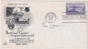 US 991 Autographed FDC Signed byTom C. Clark, Supreme Court Justice