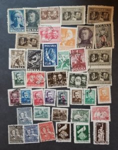 POLAND Vintage Stamp Lot Collection Used T5817