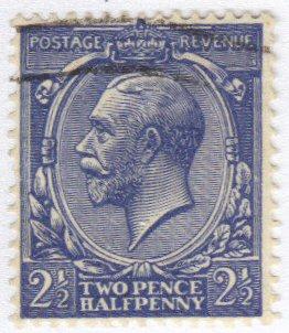 Great Britain #191 used - 2-1/2p king