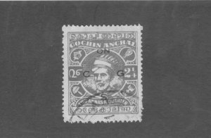 INDIA COCHIN ANGHAL 061 USED BIN $1.50