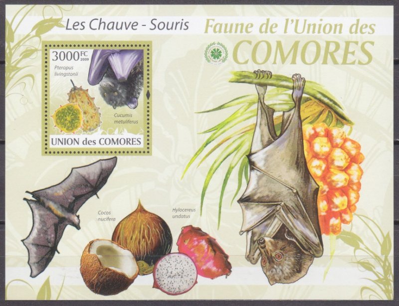 2009 Comoro Islands 2470/B532 The bats / Fruits 15,00 €