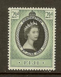 Fiji, Scott #145, 2 1/2p QE Coronation, MH