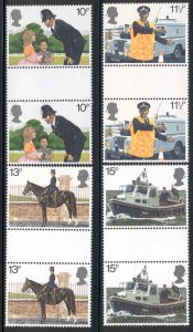 Great Britain - 1979 MNH 4 gutter pairs #875-8 Lot #0_16