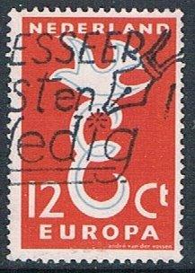 Netherlands 375: 12c E and dove, used, F-VF