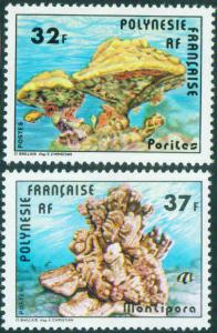 FRENCH POLYNESIA  Scott 311-312 Coral set 1979 MNH** CV$6.75