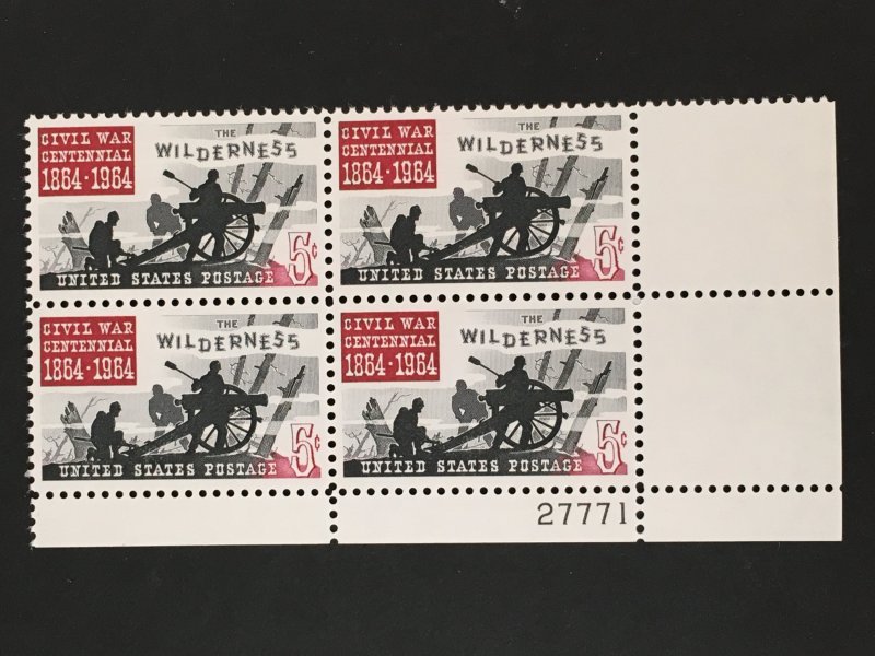 Scott # 1181 Battle of the Wilderness MNH Plate Block of 4