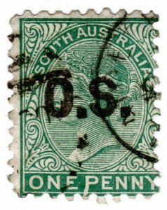 (I.B) Australia Postal : South Australia 1d Official Service (SG O43)