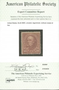 U.S. #282C MINT WITH APS CERT