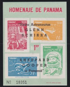 Panama # C290D, Astronauts - Space Capsule with Overprint, NH, 1/2 Cat.,