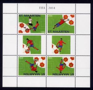 St. Martin Sc# 58 MNH FIFA World Cup 2014 (M/S of 4)