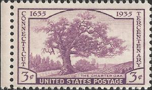 # 772 MINT NEVER HINGED CONNECTICUT TERCENTENARY
