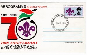 Papua New Guinea 1996 FD Air letter