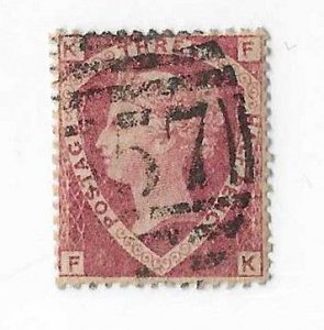 Great Britain Sc #32a  1 1/2p lake used VF