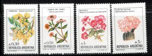 ARGENTINA Scott # 1522-4, 1526 MH - Flowers 1