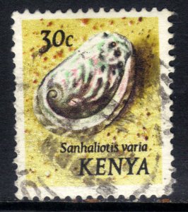 Kenya 1971 - 74 QE2 30ct Shells Sanhaliotis Vario used SG 40 ( F286 )