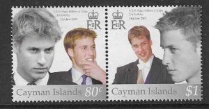 CAYMAN ISLANDS SG1017a 2003 21st BIRTHDAY OF PRINCE WILLIAM  MNH