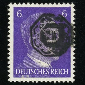 Germany Löbau Mi#7a Adolf Hitler Overprint Local Stamp 6pf Postage Signed MLH